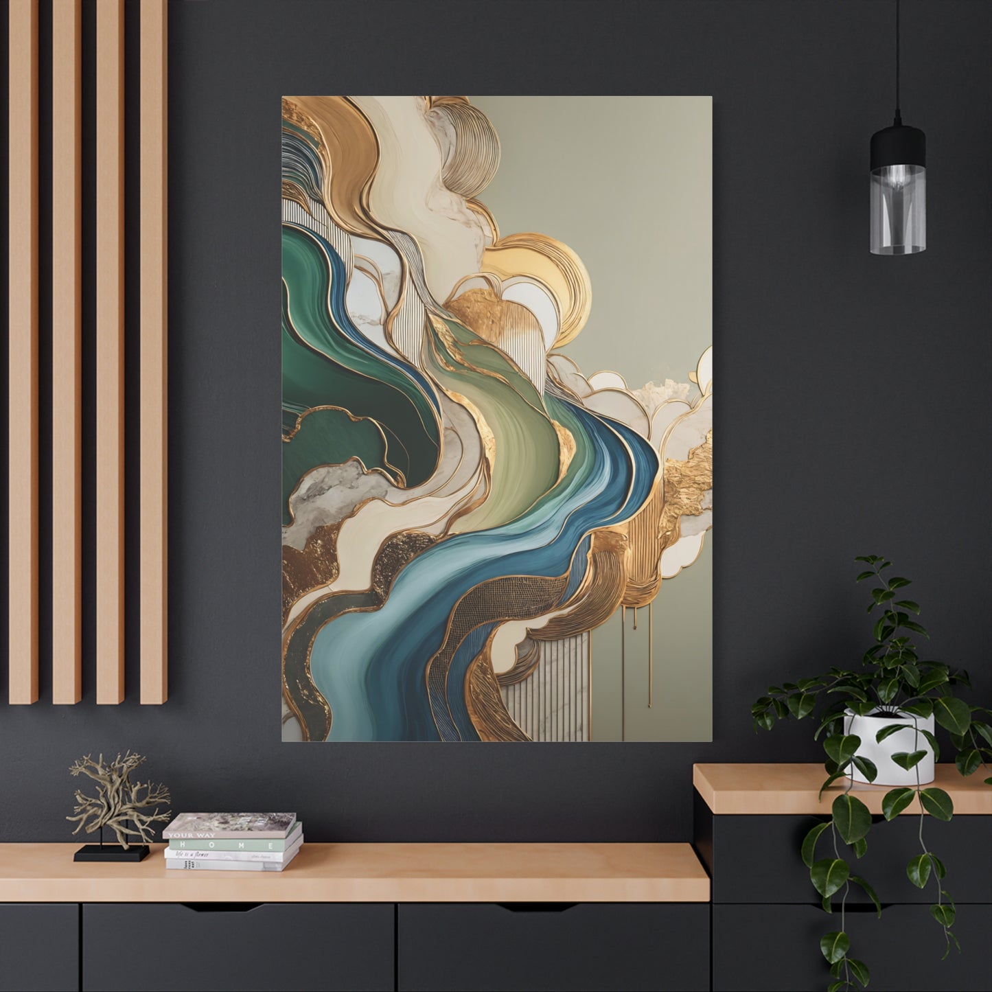 Golden Streams – A Symphony of Flow and Elegance