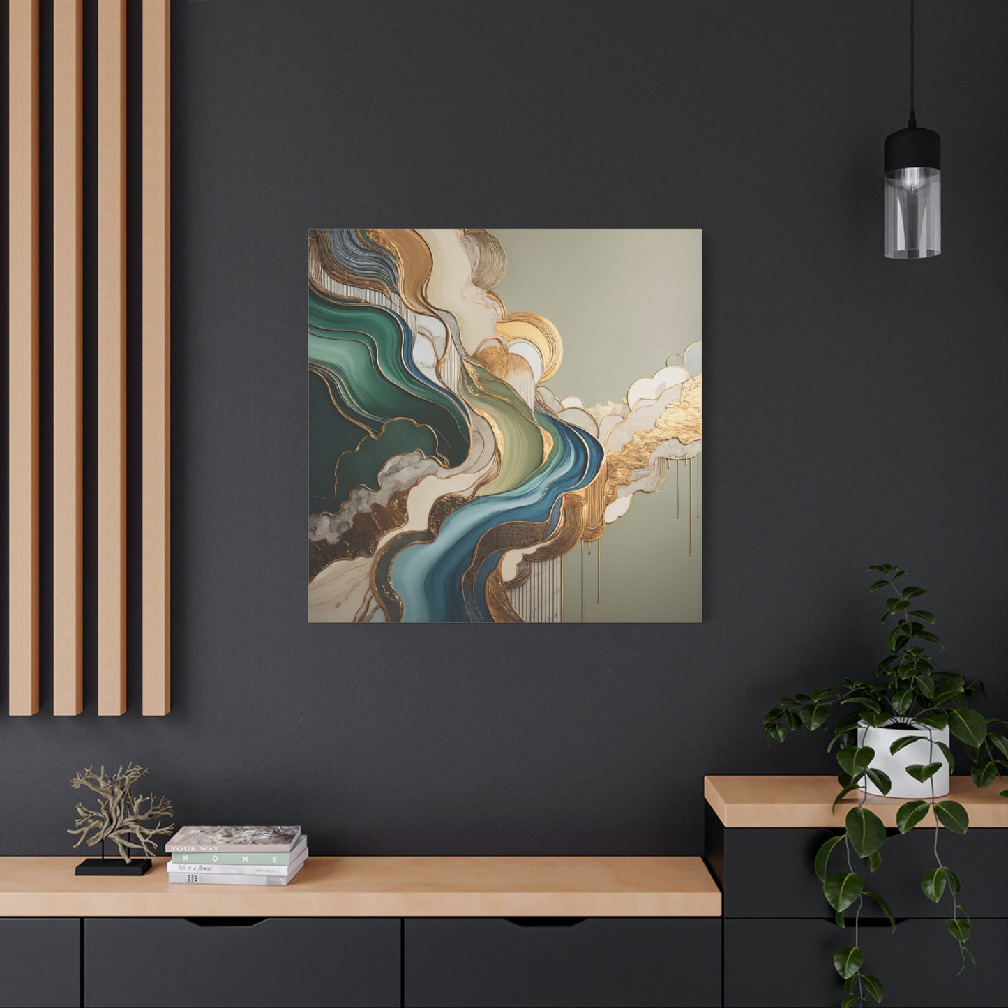 Golden Streams – A Symphony of Flow and Elegance