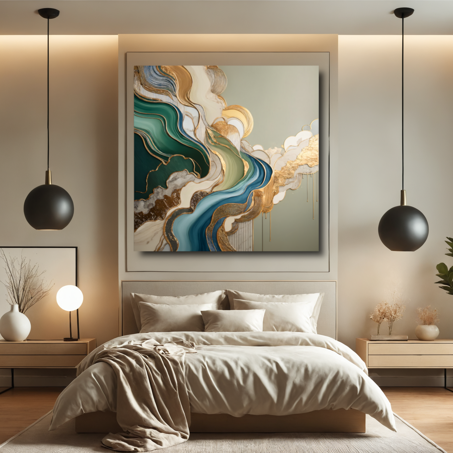 Golden Streams – A Symphony of Flow and Elegance