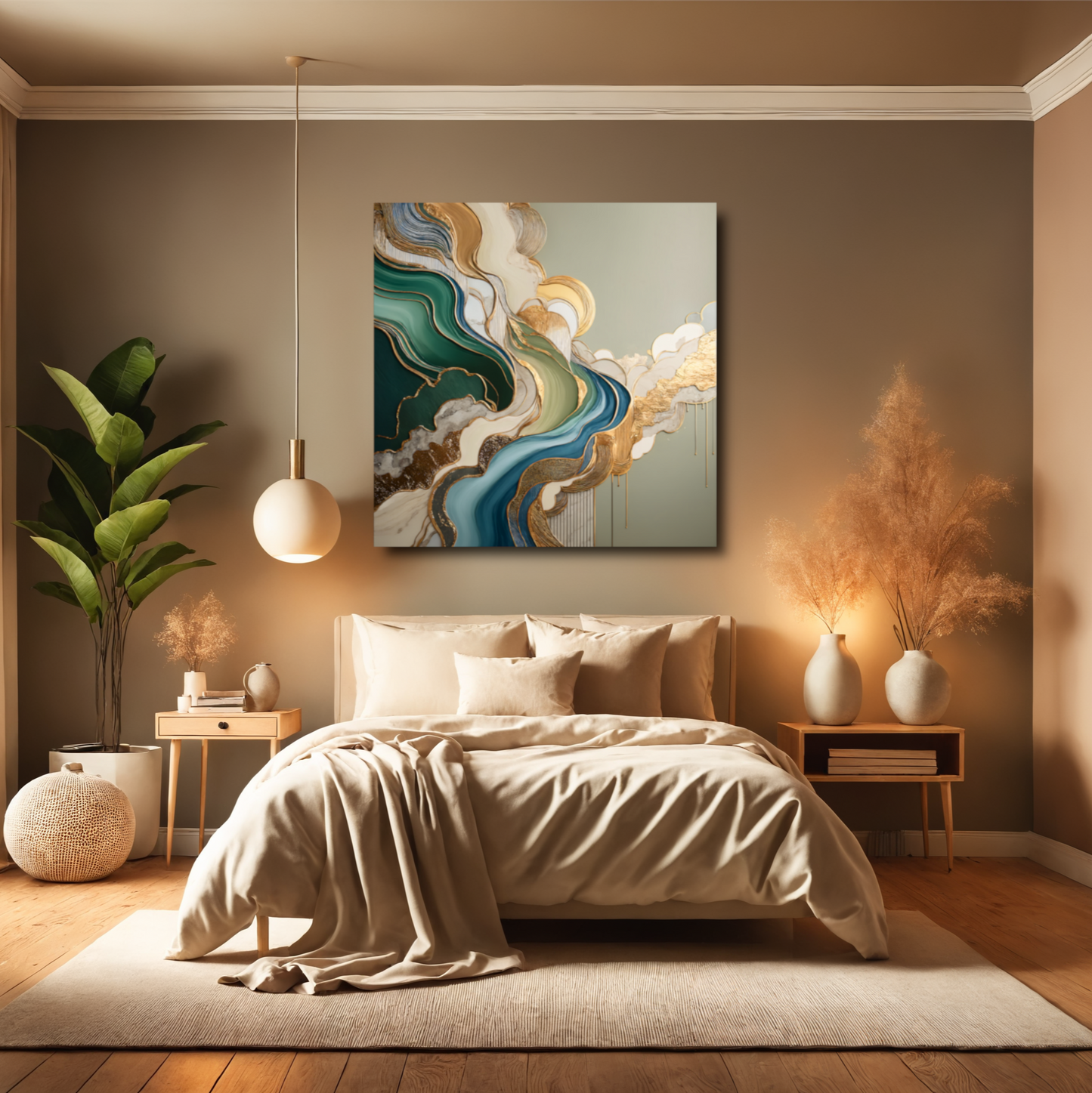 Golden Streams – A Symphony of Flow and Elegance